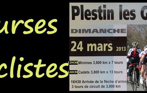 Courses Cyclistes à Plestin le 24 mars